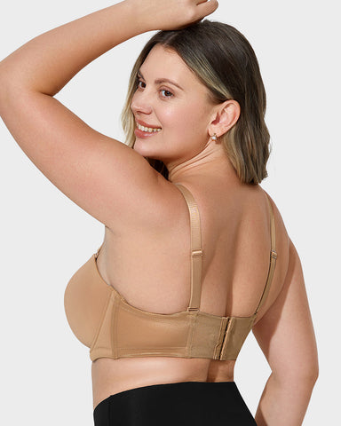 Versatile Molded Cup Underwire Bra with Removable Straps