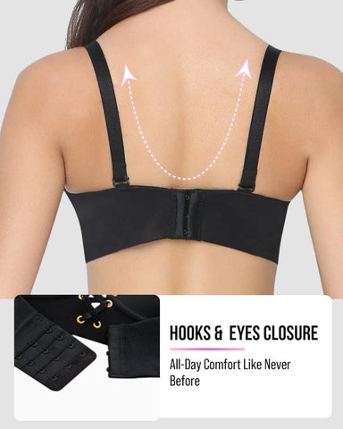 Instant Boost Lace-Up Padded Push Up Bra