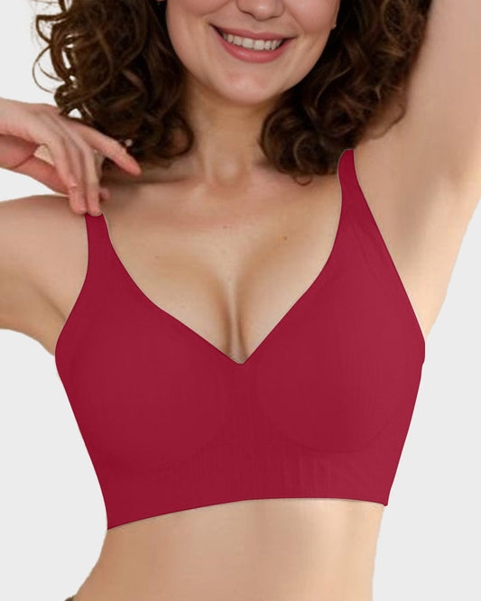 Anti-Sagging Jelly Lift Wireless V-Neck Luxe Bra