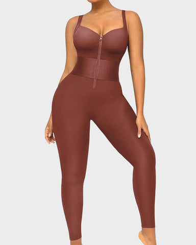 Athletic Bodycon Shapewear Romper