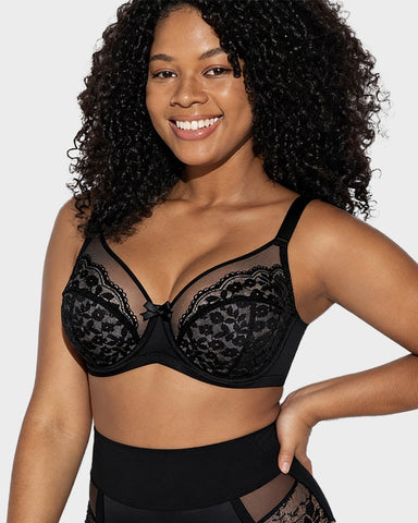 Breathable Lace Underwire Full Coverage Bra