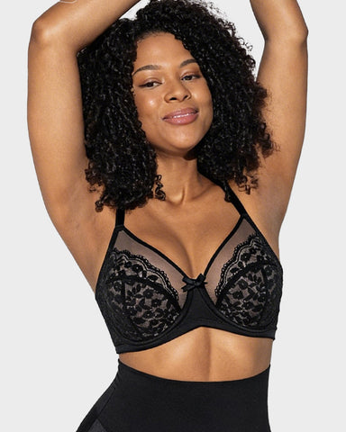 Breathable Lace Underwire Full Coverage Bra