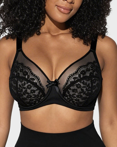 Breathable Lace Underwire Full Coverage Bra