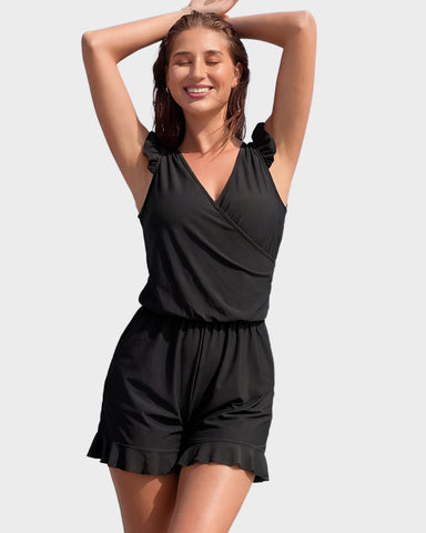 Built-in Bra Swim Romper