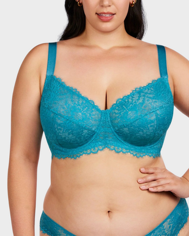 Comfort Unlined Lace Underwire Push Up Bra