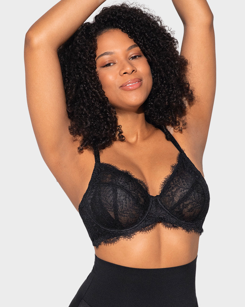 Ultra-Light Lace Underwire Push-Up Bra