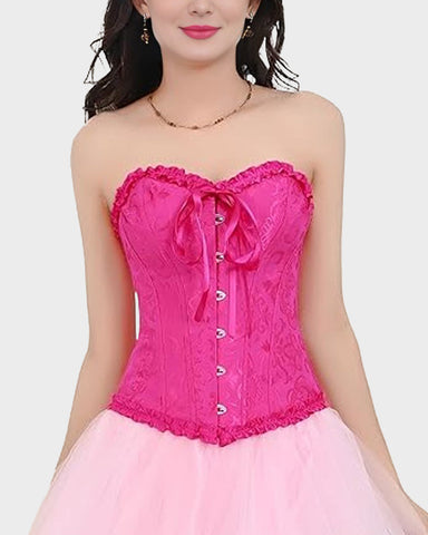 Corset Tops Lace Waist Push Up Shapewear