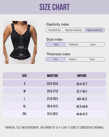 Double-Layer Tummy Control Waist Shaper Girdle With Bra