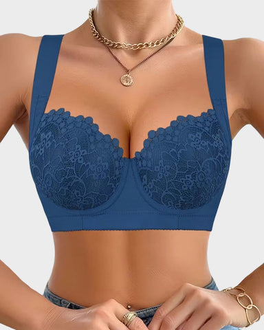 Elegant Lace Push Up Underwire Bra