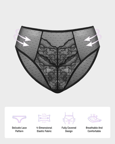 Enchant Floral Lace Brief Underwear (3 Pack)