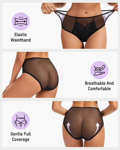 Enchant Floral Lace Brief Underwear (3 Pack)