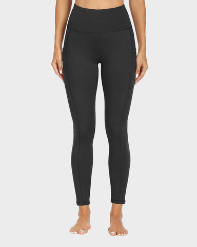 Fleece-Lined High-Waist Leggings with Pockets