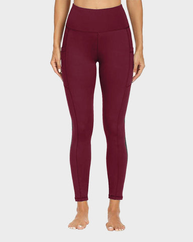 Fleece-Lined High-Waist Leggings with Pockets
