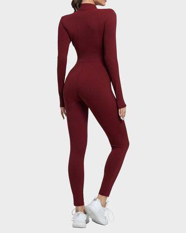 Fleece Slim-Fit Winter Training Jumpsuit