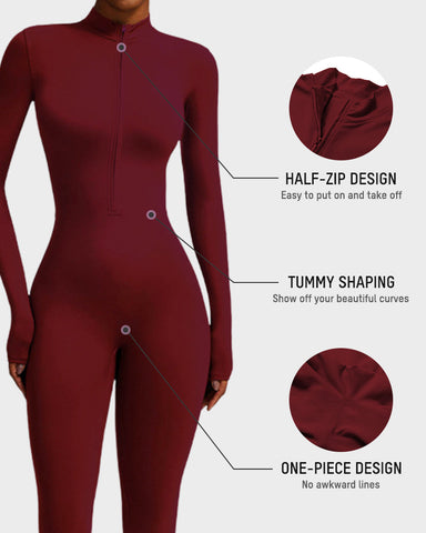 Fleece Slim-Fit Winter Training Jumpsuit