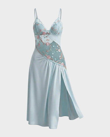 Floral Mesh Babydoll Sheer Sexy Sleepwear