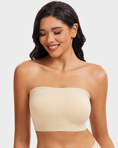 Full-Coverage Seamless Bandeau Bra
