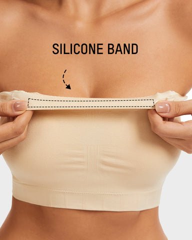 Full-Coverage Seamless Bandeau Bra