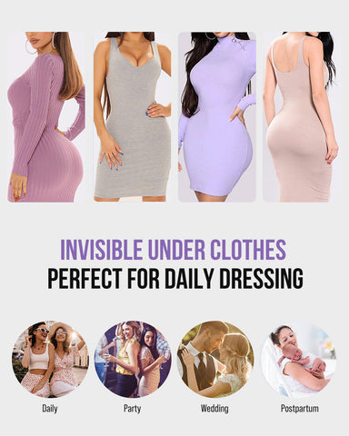 High-Waist Invisible Mesh Strong Shaping Panties (3 Pack)