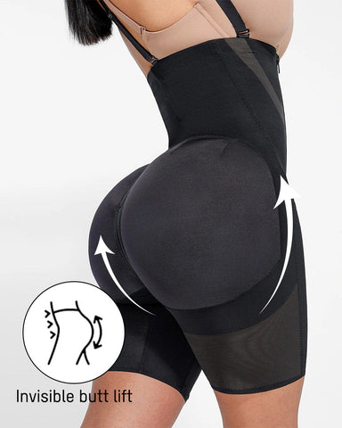 High-Waist Sculpting with Zipper Support