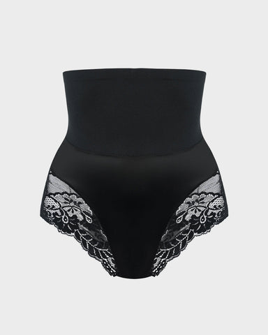 High-Waist Seamless Lace Shaping Panty (3 Pack)
