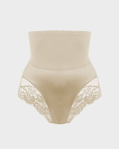 High-Waist Seamless Lace Shaping Panty (3 Pack)
