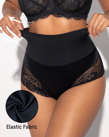 High-Waist Seamless Lace Shaping Panty (3 Pack)