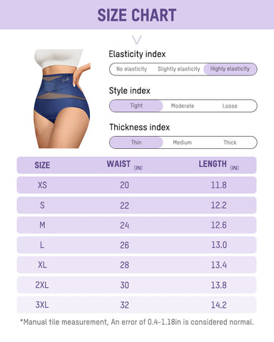 High-Waist Tummy Control Seamless Shaping Panties (4 Pack)
