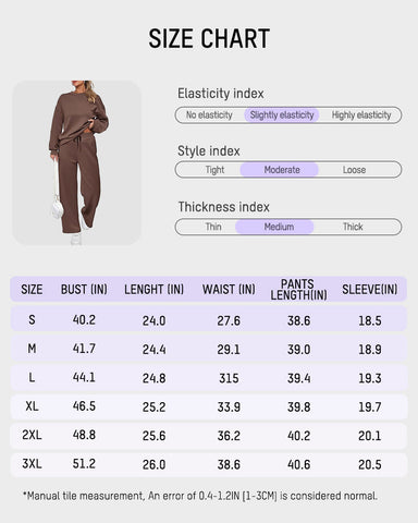 Knitted Lounge Two-Piece Set for Fall Winter