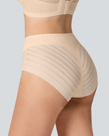 Seamless Breathable Lace Mid-Rise Panties
