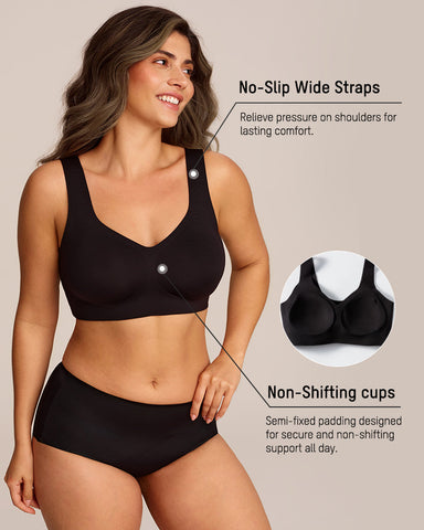 Lifting Wire-Free Antibacterial Jelly Bra