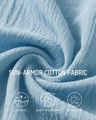 Lightweight Cotton Gauze Beach Cover-Up Shirt