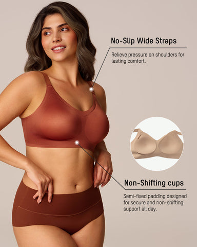CloudLift™ bra Luxury Satin Seamless Wireless Support Bra