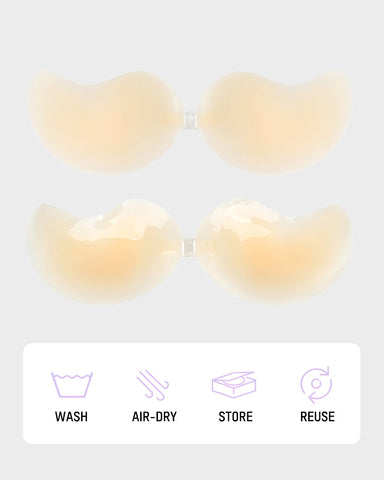 Mango Cup Ultra-Thin Silicone Adhesive Bra (2 Pairs)