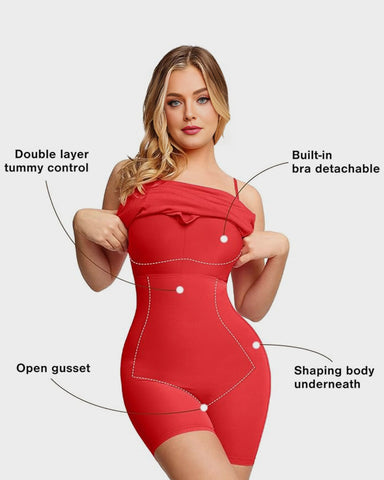 Maxi Bodycon Shapewear Dress with Built-in Bra