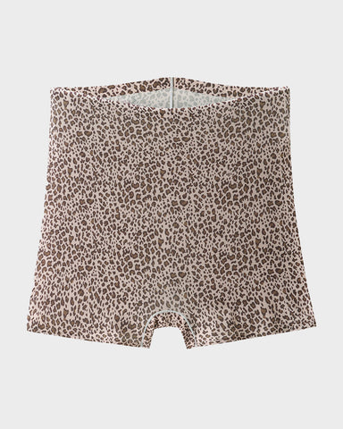 Mid-Rise Ice Silk Leopard Panties (9 Pack)