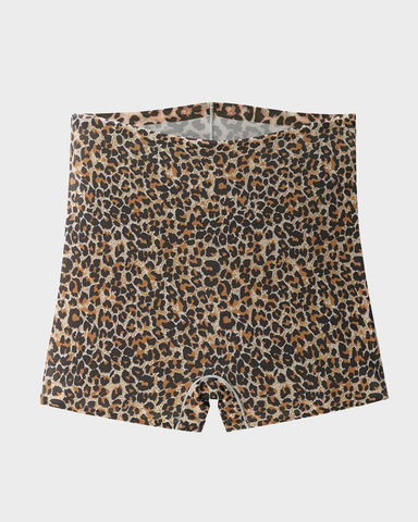 Mid-Rise Ice Silk Leopard Panties (9 Pack)