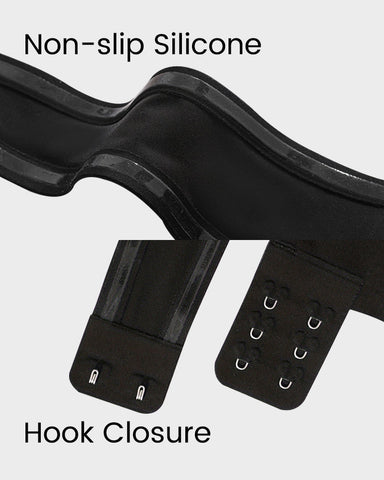 Non-Slip Crossover Side Hook Bandeau Bra