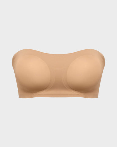 Non-Slip Crossover Side Hook Bandeau Bra