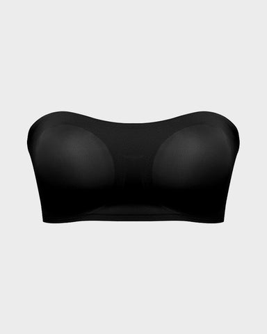 Non-Slip Crossover Side Hook Bandeau Bra