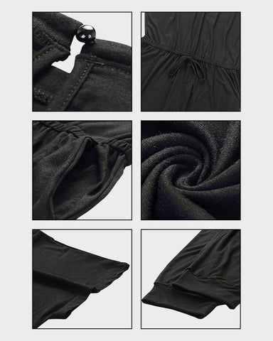 Off-Shoulder Short Sleeve Beam Foot Jumpsuit