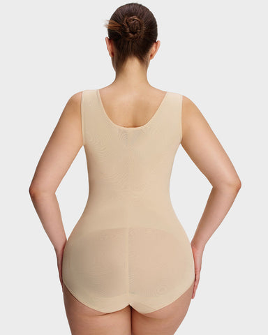 Open Bust Cross Compression Body Shaper
