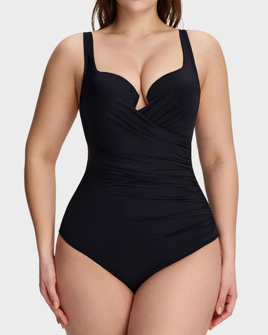 SculptSkin™ PlungeLift One-Piece Swimsuit