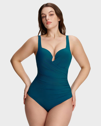 SculptSkin™ PlungeLift One-Piece Swimsuit