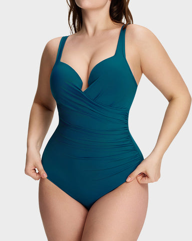 SculptSkin™ PlungeLift One-Piece Swimsuit