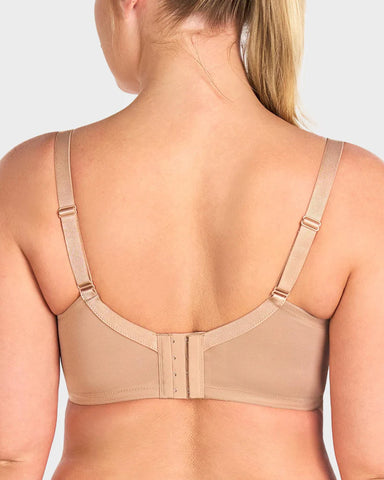 Plus-Size Pearl Shimmer Lace Minimizer Bra