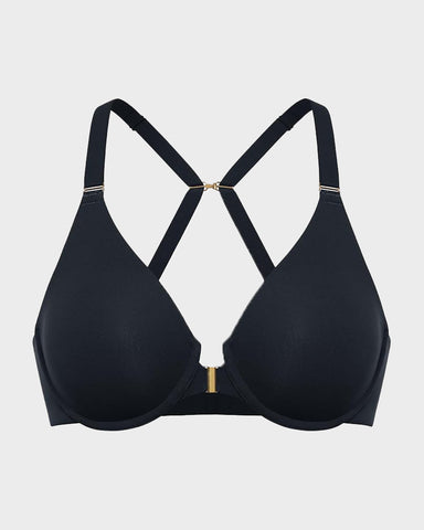 Plus Front Closure Racerback Underwire Bra
