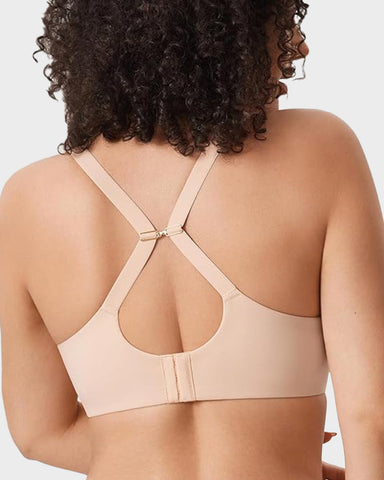Plus Front Closure Racerback Underwire Bra