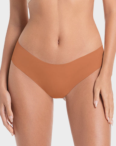 Seamless Ice-Silk Low-Rise Panties for Women (5 Pack)