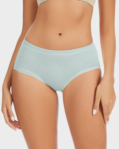 Seamless Modal Mid-Rise Antibacterial Panties (4 Pack)